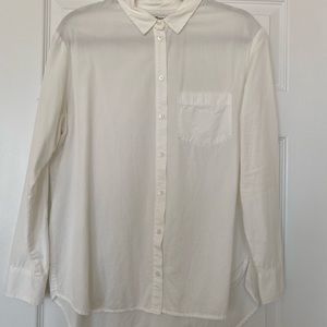 Madewell white long sleeve button down shirt - Women’s Size M